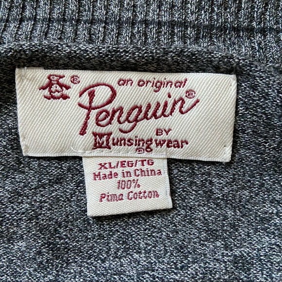 Penguin Men’s Gray Pullover Sweater XL - Picture 5 of 11